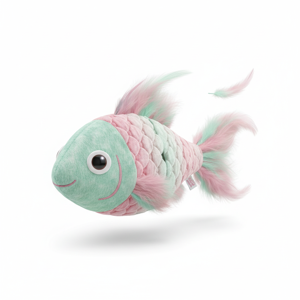 Interactive Electric Fish with Catnip for Cats